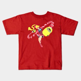 Minimalist Ribbon GIrl Kids T-Shirt